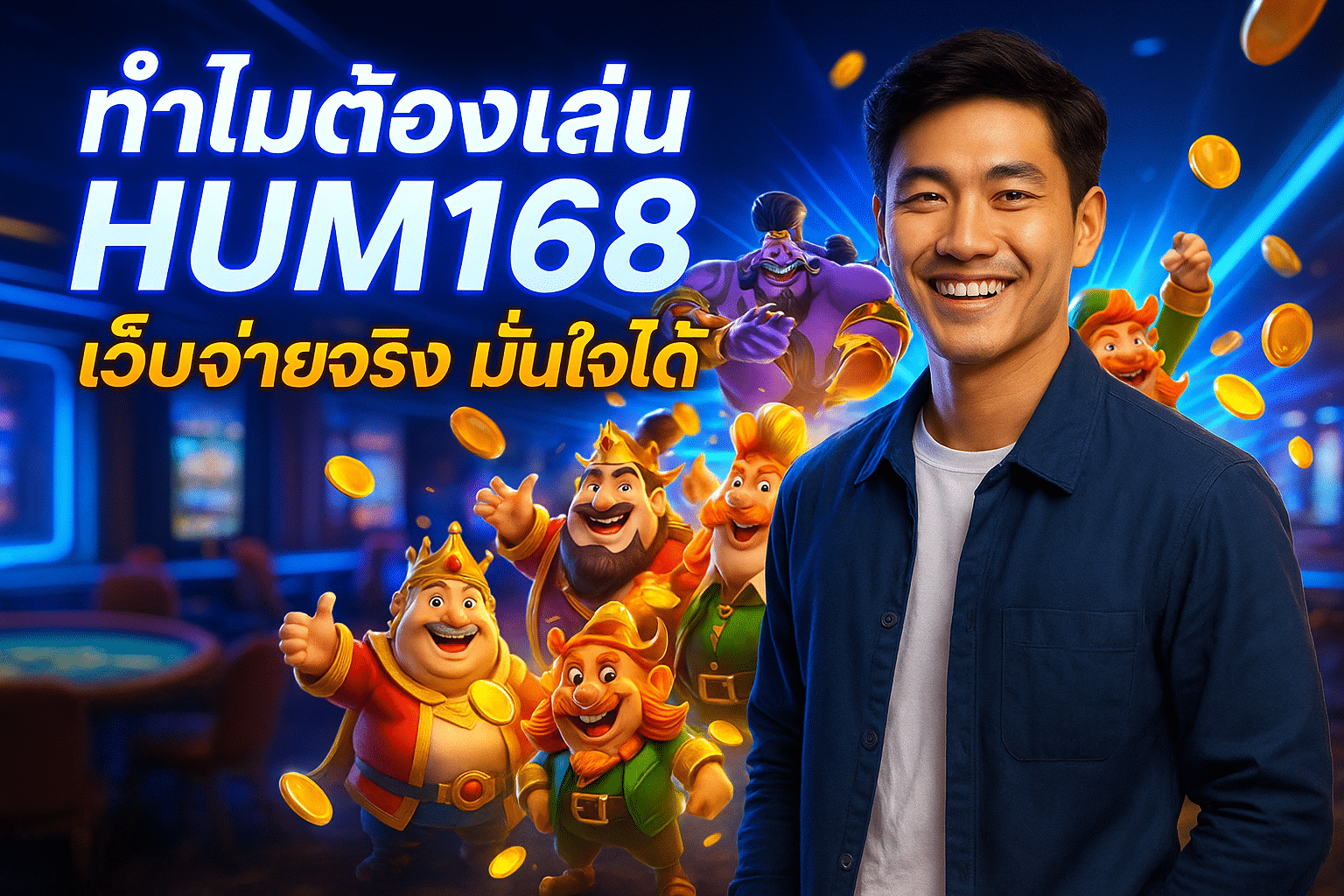 ทำไมต้องเล่น HUM168 เว็บจ่ายจริง มั่นใจได้